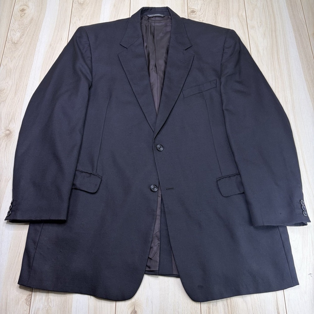 Coppley 100% PURE CASHMERE Blazer Mens 46L Black Sport Coat